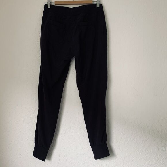 Athleta Jogger Pants Black Women 6 Stretch Waist Pockets Workout Athletic Gym - Picture 2 of 11